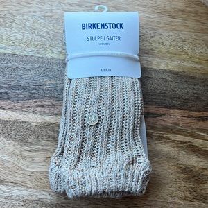 (NWT) Birkenstock Stulpe/Gaiter Beige Color with Gold One Size